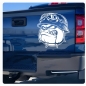 Preview: Bulldogge Motorradhelm Biker Autoaufkleber Auto Aufkleber Sticker A842